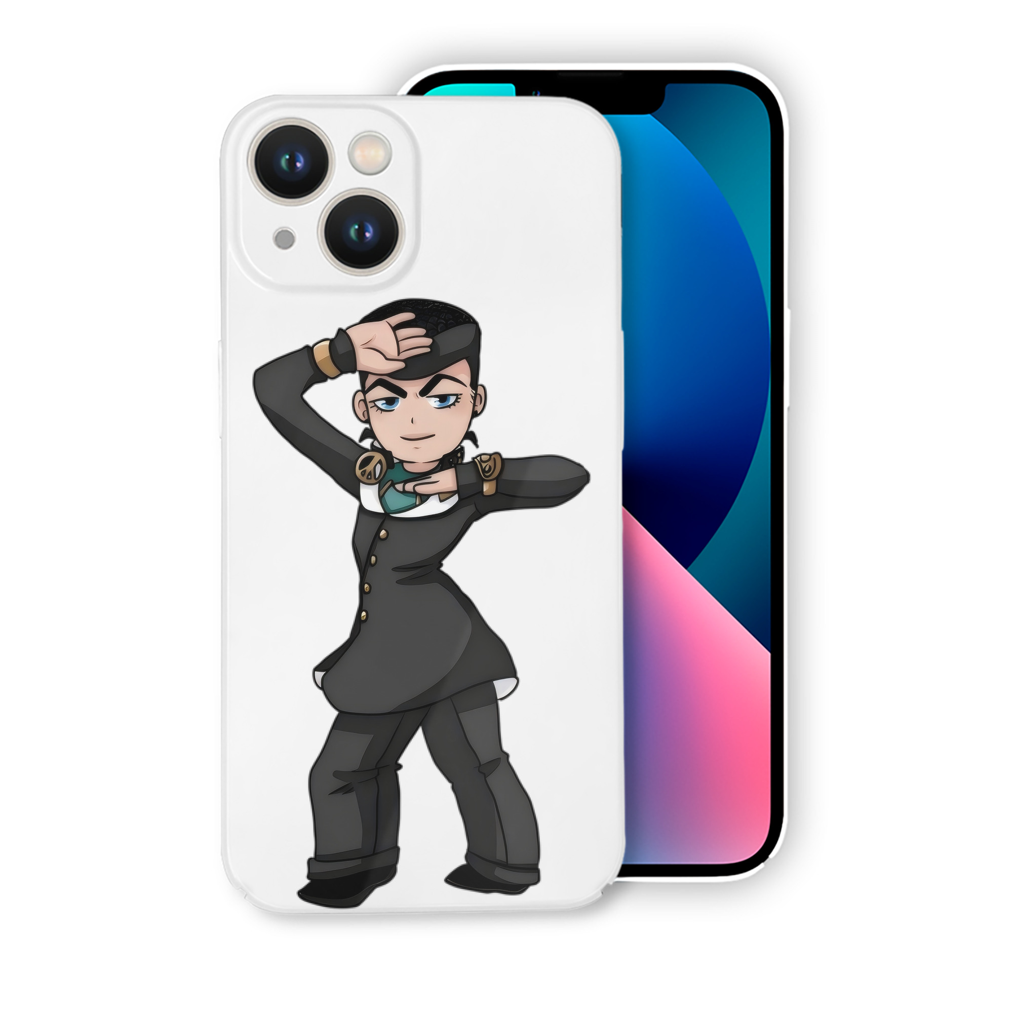 （画像用） ジョジョの奇妙な冒険 ひがしかた じょうすけ JoJo's Bizarre Adventure Higashikata Josuke 【iPhone 14シリーズ対応】ハードケース